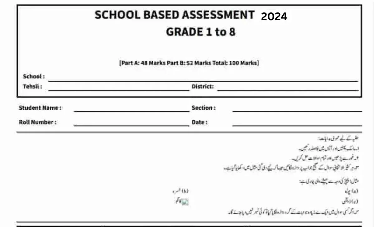 School-Based-Assessment-2024-Grades-1-to-8-Download