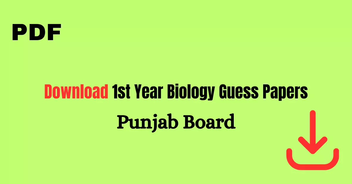 1st-Year-Biology-Guess-Papers-2023