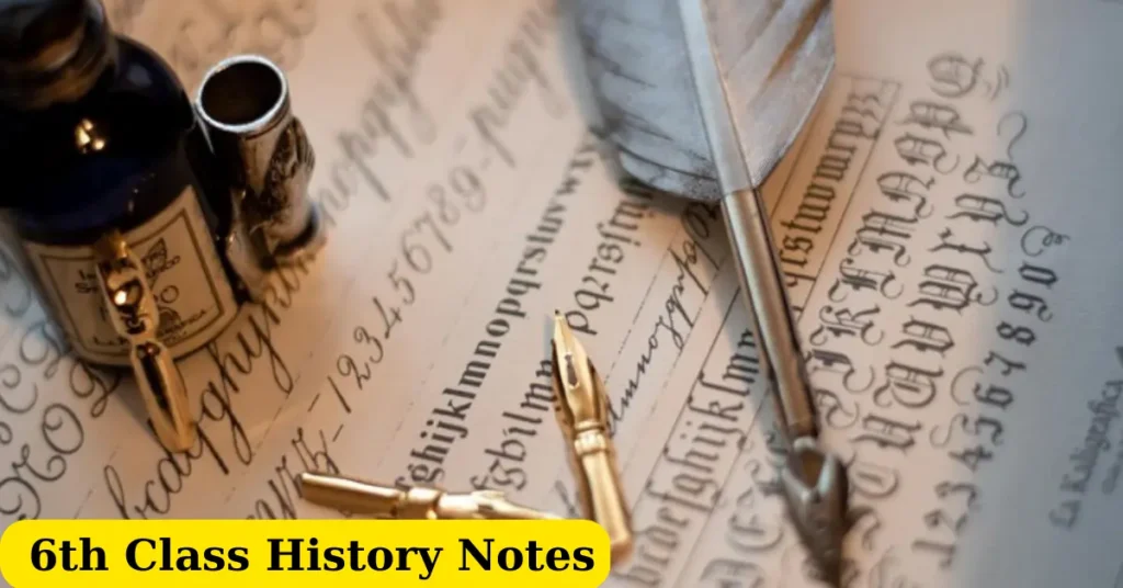 6th Class History Notes PDF All Units Islamabad Board
